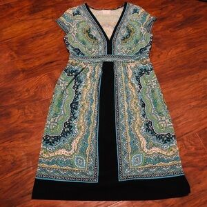 Lone Times Paisley Pattern Dress
